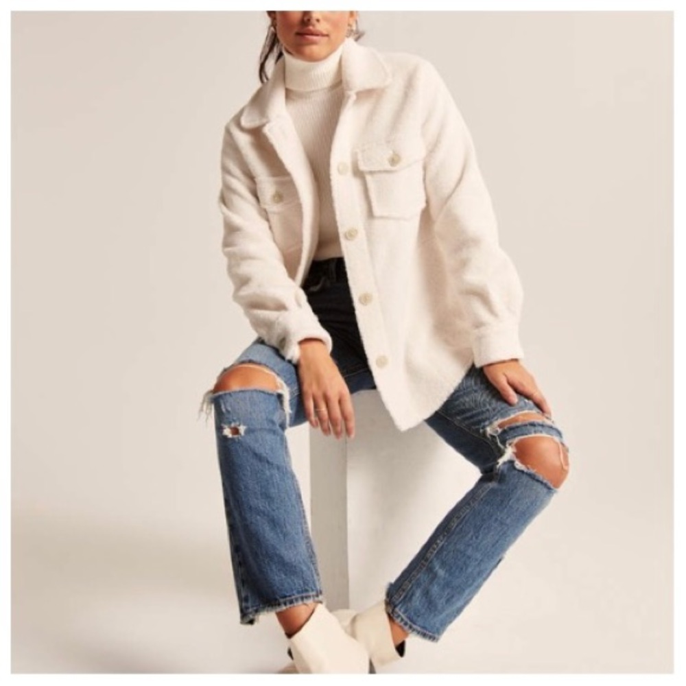 Abercrombie Sherpa Shirt Jacket Shaket